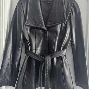 Jones New York Black Leather jacket